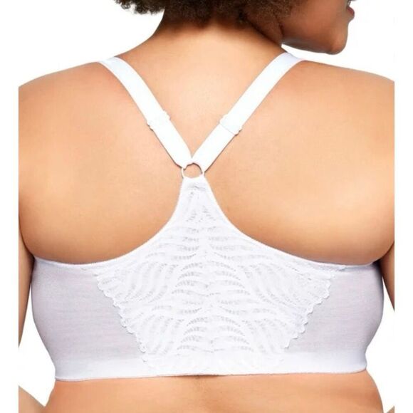 A21.  Glamorise Front-Closure T-Back WonderWire Underwire Bra size 44C NWOT - Picture 2 of 9